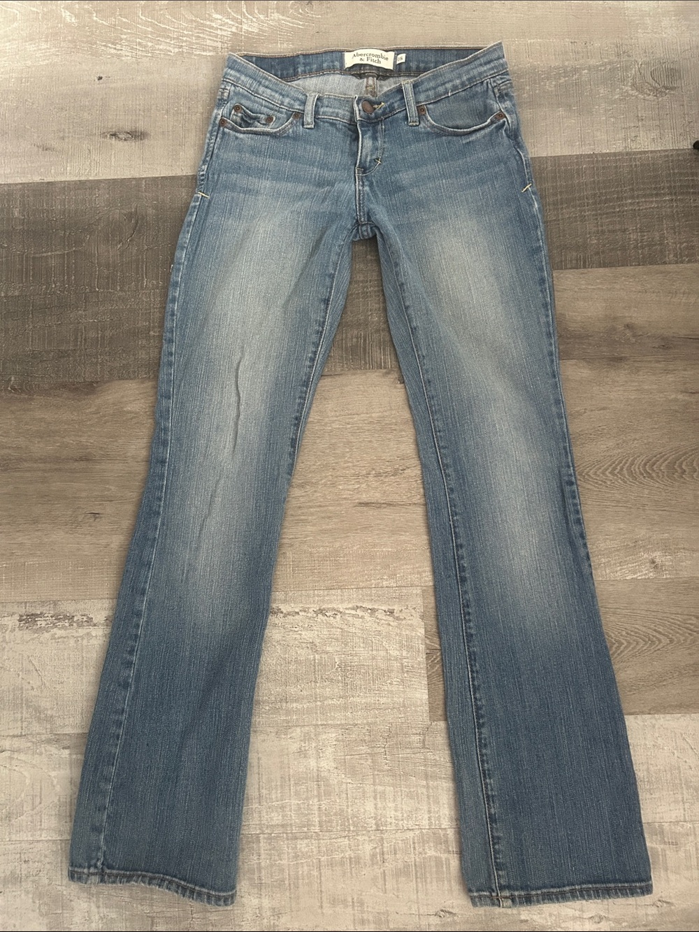 Abercrombie & Fitch Women's Light Blue Flare Jeans